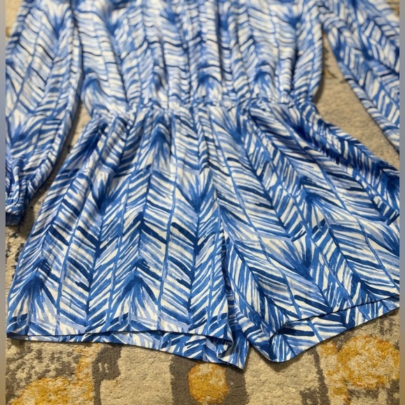 Lilly Pulitzer Colby romper Lapis Blue Costa Verde Size XS - Picture 4 of 8